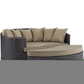 Modway Convene Outdoor Patio Daybed, Espresso Mocha EEI-2176-EXP-MOC